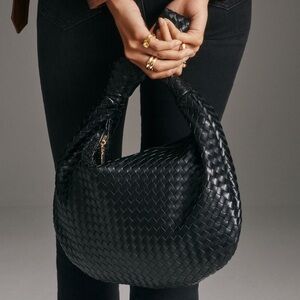 Elegant Black Woven Bag
